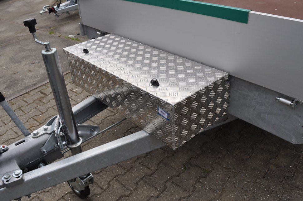 De Haan DE HAAN BOX WXV - 950x400x250 mm - aluminium traanplaat disselbak - voorzien van vlinderslot