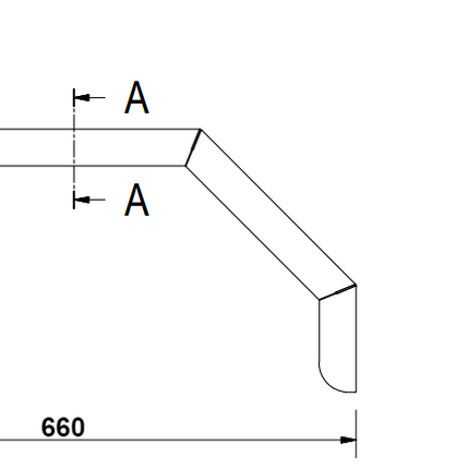De Haan De Haan HMAQ 2066 12 inch - aluminium traanplaat spatbord