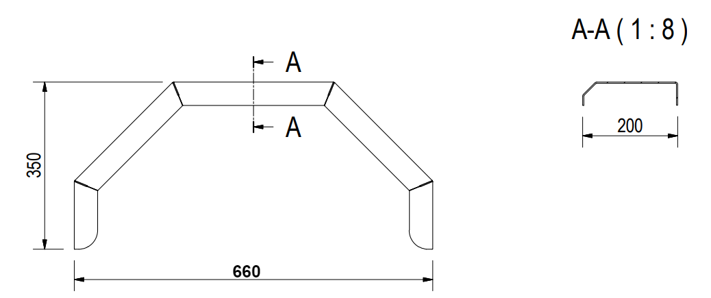 De Haan De Haan HMAQ 2066 - aluminium traanplaat spatbord
