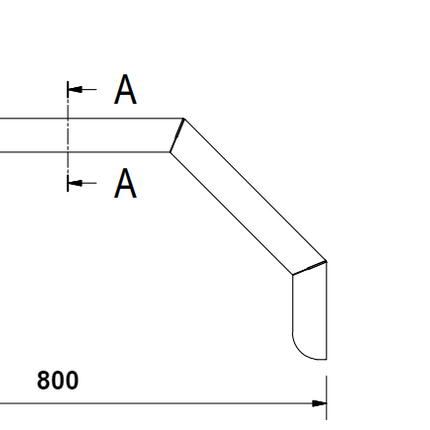 De Haan De Haan HMAQ 2680 - aluminium traanplaat spatbord 14/15 inch