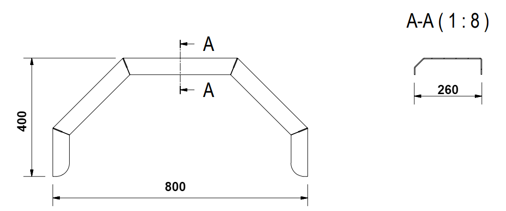 De Haan De Haan HMAQ 2680 - aluminium traanplaat spatbord
