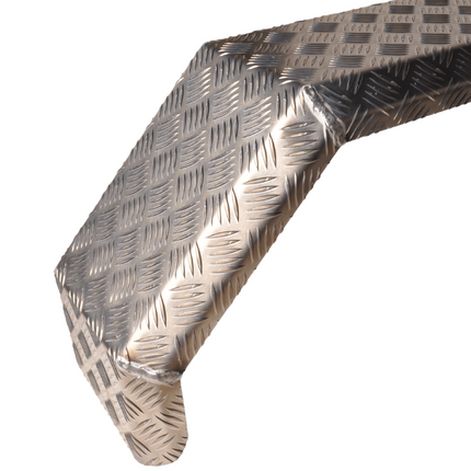 De Haan De Haan THMAQ 22155 - 1550x220x375 mm - aluminium traanplaat tandem spatbord