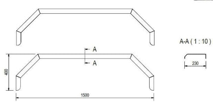 De Haan De Haan THMAQ 23150 - aluminium traanplaat spatbord