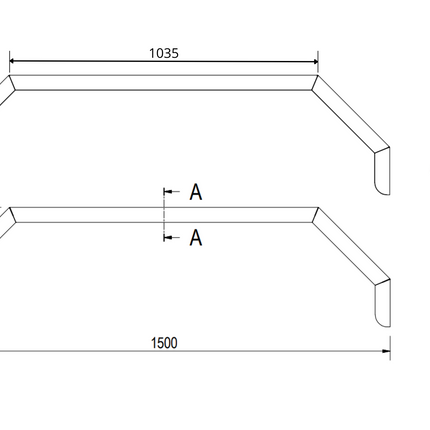 De Haan De Haan THMAQ 24150 - aluminium traanplaat spatbord