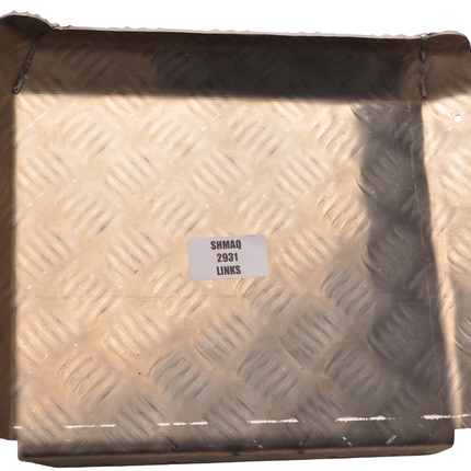 De Haan Half spatbord links - 310x290 mm - geschikt voor Hapert aanhanger - aluminium traanplaat materiaal