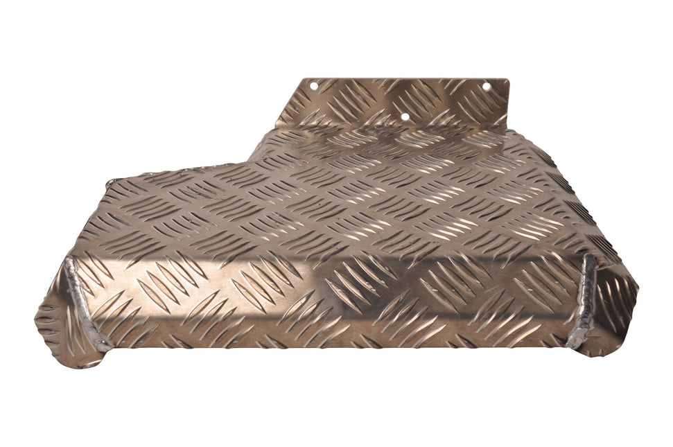 De Haan Half spatbord links 340x290 mm - geschikt voor Hapert kipper -aluminium traanplaat materiaal