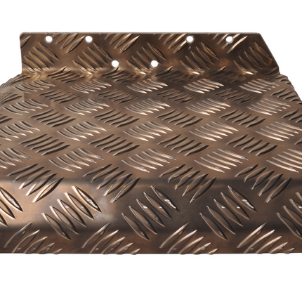 De Haan Half spatbord rechts - 310x290 mm - geschikt voor Hapert aanhanger - aluminium traanplaat materiaal