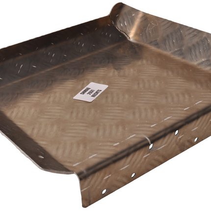 De Haan Half spatbord rechts 310x290 mm - geschikt voor Hapert aanhanger - aluminium traanplaat materiaal