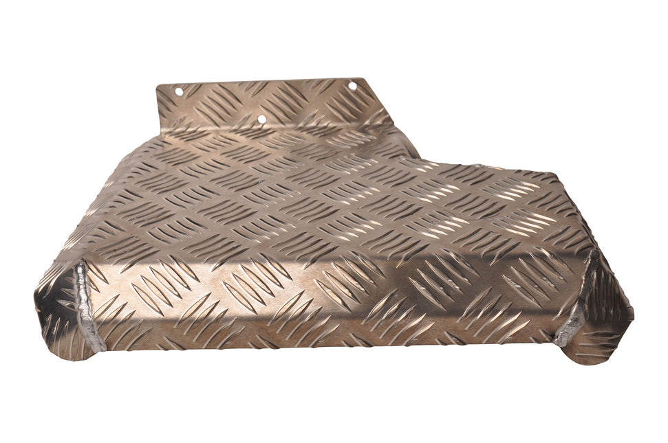 De Haan Half spatbord rechts 340x290 mm - geschikt voor Hapert kipper - aluminium traanplaat materiaal