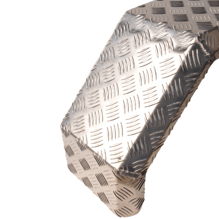 De Haan Tandem spatbord - 1400x200x350 mm - aluminium traanplaat materiaal - 5-kant