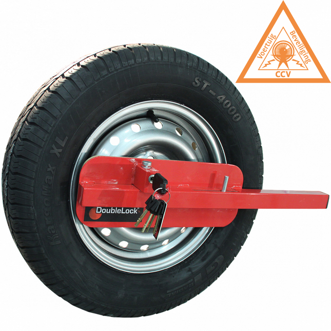 DoubleLock Buffalo compact wielklem - geschikt voor 13, 14 en 15 inch wielen/velgen - SCM gekeurd