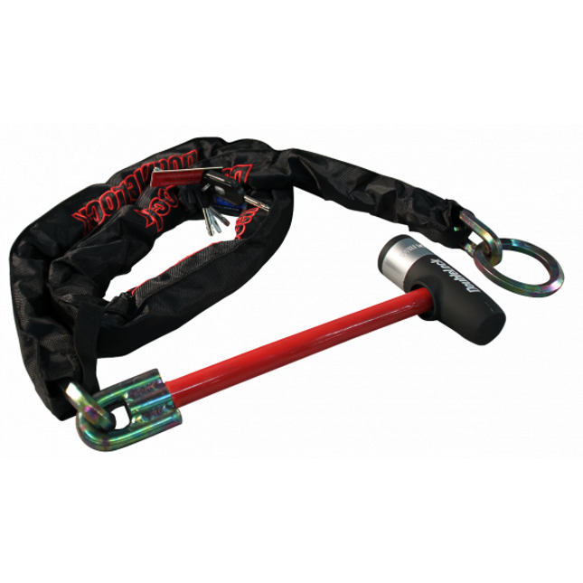 DoubleLock Kettingslot/loopchain - 200 cm lang - SCM gekeurd - wielklem functie