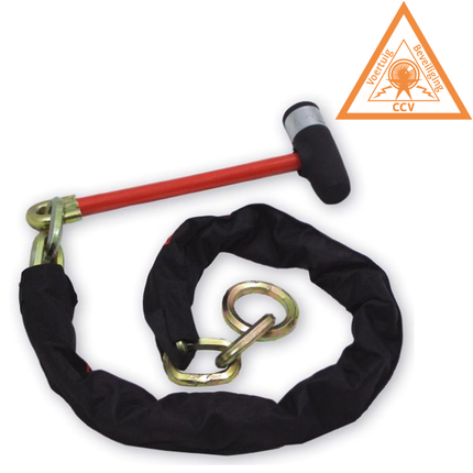 DoubleLock Kettingslot/loopchain - 200 cm lang - SCM gekeurd - wielklem functie
