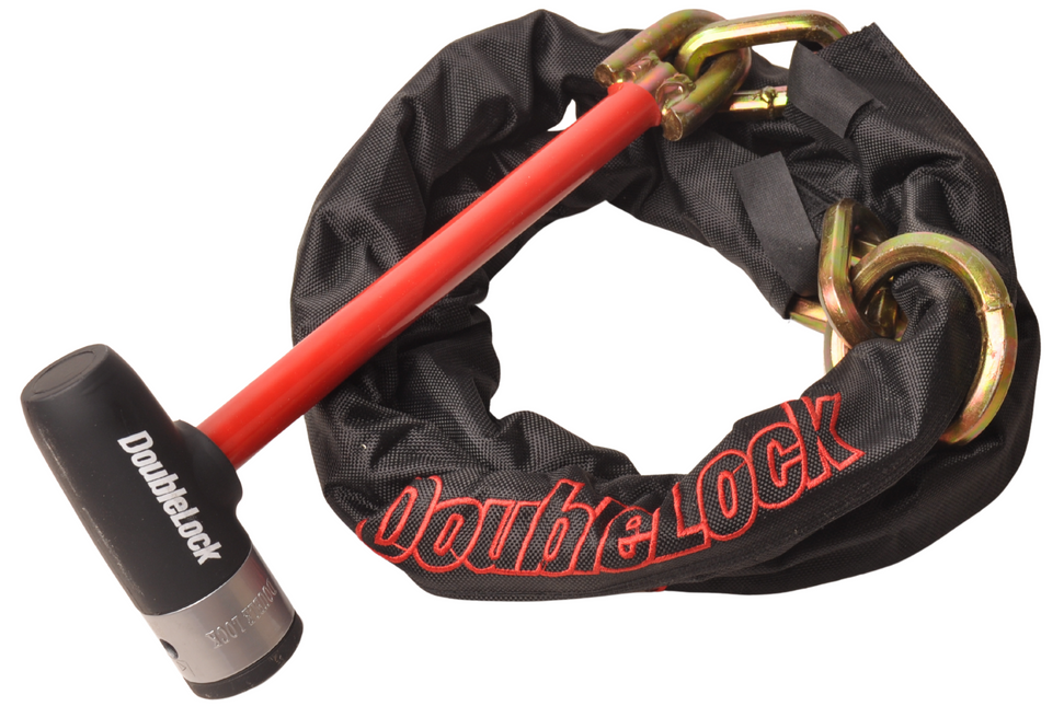 DoubleLock Kettingslot/loopchain - 200 cm lang - SCM gekeurd - wielklem functie