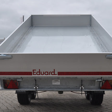 Eduard Achterwaartse kipper 310x160 cm - 2000 kg - handpomp - voorzien van 30 cm borden inclusief oprijplaten