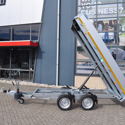 Eduard Achterwaartse kipper 310x160 cm - 2000 kg - handpomp - voorzien van 30 cm borden