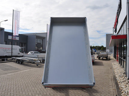 Eduard Achterwaartse kipper 310x160 cm - 2000 kg - handpomp - voorzien van 30 cm borden
