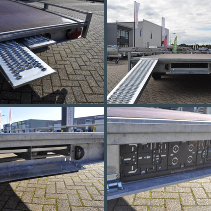 Eduard AWD exclusive Eduard autotransporter 406x200 cm - 2700 kg  bruto laadvermogen - 10 cm reling - inclusief accessoire pakket van €175,-