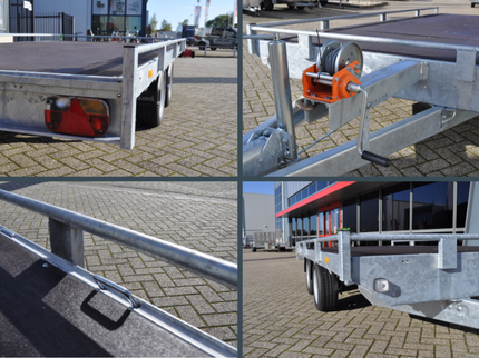 Eduard AWD exclusive Eduard autotransporter 406x200 cm - 2700 kg bruto laadvermogen - 10 cm reling - inclusief accessoire pakket van €175,-
