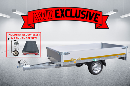 Eduard AWD exclusive Eduard plateauwagen - 256x150  cm - 750  kg - inclusief gemonteerd neuswiel en aanhangernet