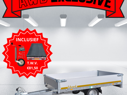 Eduard AWD exclusive Eduard plateauwagen - 256x150  cm - 750  kg - inclusief gemonteerd neuswiel en aanhangernet