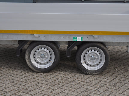 Eduard AWD exclusive Eduard plateauwagen - 310x180 cm - 2000 kg bruto laadvermogen - 63 cm laadvloerhoogte - 30 cm borden - inclusief gratis accessoires voorrek & aanhangernet