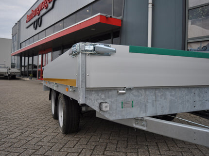 Eduard AWD exclusive Eduard plateauwagen - 310x180 cm - 2000 kg bruto laadvermogen - 63 cm laadvloerhoogte - 30 cm borden - inclusief gratis accessoires voorrek & aanhangernet