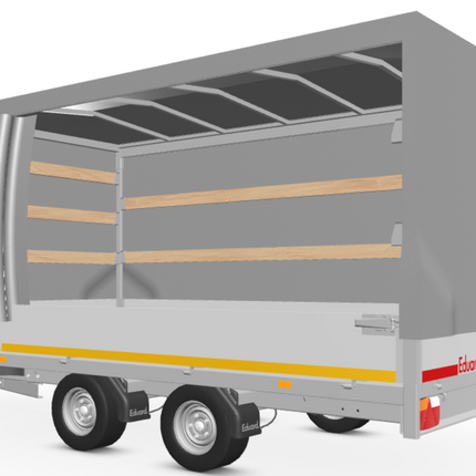 Eduard Complete Eduard huif met schuifzeil - doek en stellage - 330x180 cm - diverse hoogtes en kleuren beschikbaar