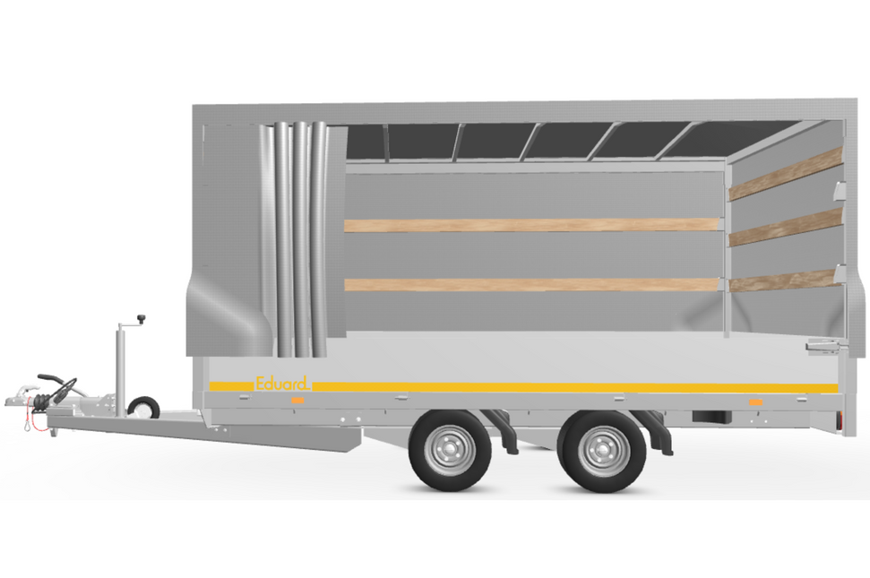 Eduard Complete Eduard huif met schuifzeil - doek en stellage - 356x180 cm - diverse hoogtes en kleuren beschikbaar