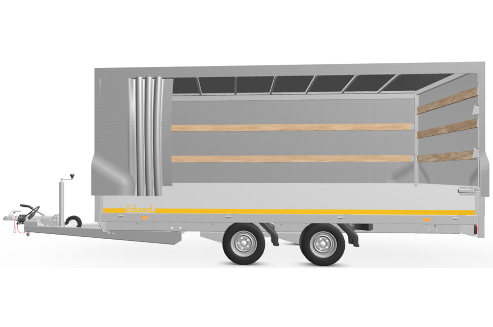 Eduard Complete Eduard huif met schuifzeil - doek en stellage - 406x180 cm - diverse hoogtes en kleuren beschikbaar