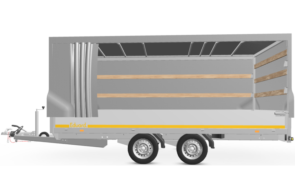 Eduard Complete Eduard huif met schuifzeil - doek en stellage - 406x220 cm - diverse hoogtes en kleuren beschikbaar