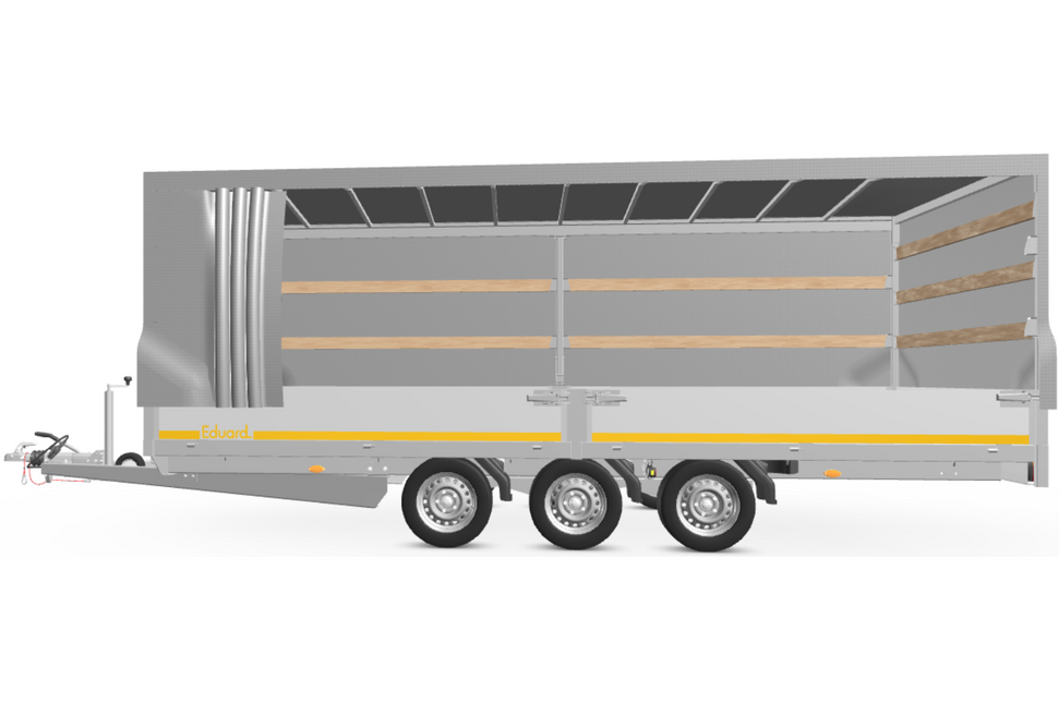 Eduard Complete Eduard huif met schuifzeil - doek en stellage - 506x220 cm - diverse hoogtes en kleuren beschikbaar