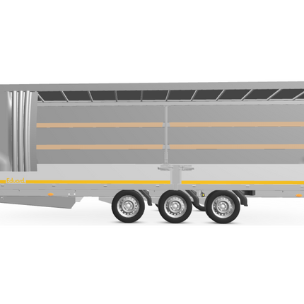 Eduard Complete Eduard huif met schuifzeil - doek en stellage - 606x200 cm - diverse hoogtes en kleuren beschikbaar