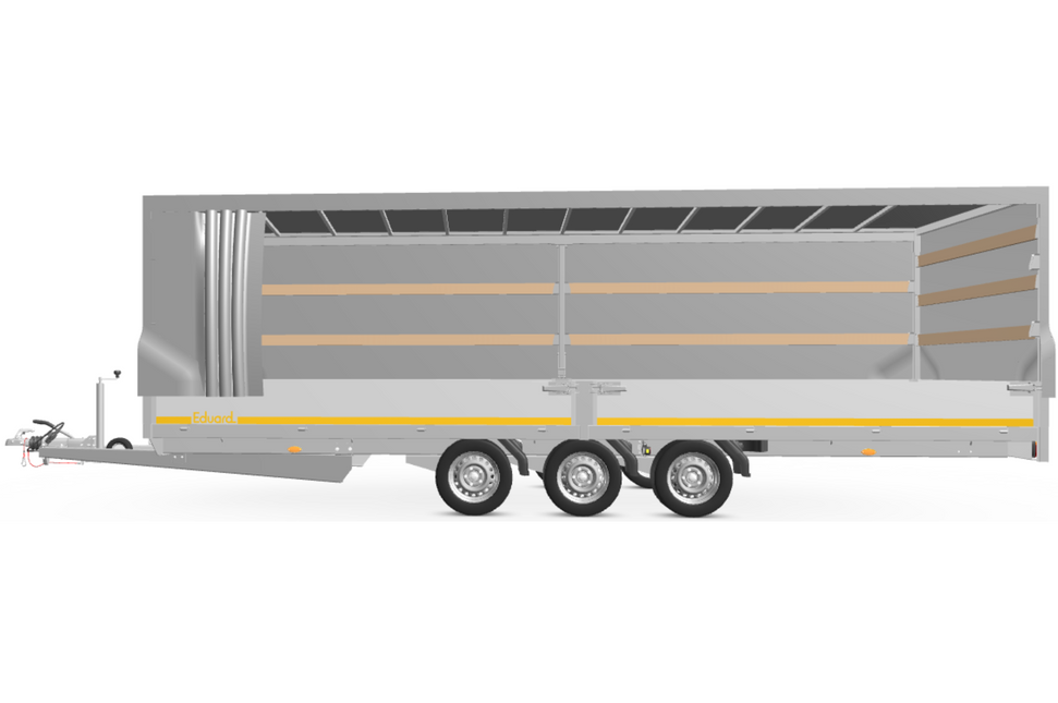 Eduard Complete Eduard huif met schuifzeil - doek en stellage - 606x200 cm - diverse hoogtes en kleuren beschikbaar