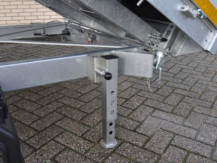 Eduard Eduard drie-zijdige kipper 3500 kg elektrisch extern laden - 330x180 cm - inclusief lichte en sterke aluminium oprijplaten & uitzetsteunen