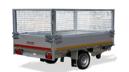 Eduard Geremde Eduard achterwaartse kipper - 256x150 cm - 1350 kg bruto laadvermogen - elektrisch, extern laden en een handpomp - 63 cm laadvloerhoogte