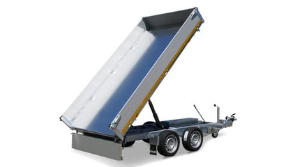 Eduard Geremde Eduard achterwaartse kipper - 256x150 cm - 2000 kg bruto laadvermogen - elektrisch, extern laden met een afstandsbediening  en een handpomp - 63 cm laadvloerhoogte