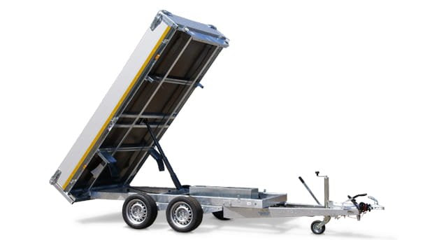 Eduard Geremde Eduard achterwaartse kipper - 256x150 cm - 2000 kg bruto laadvermogen - elektrisch, extern laden met een afstandsbediening - 63 cm laadvloerhoogte