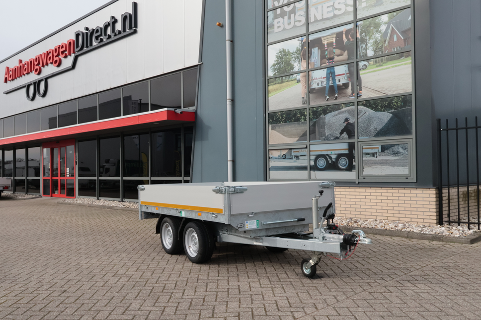 Eduard Geremde Eduard achterwaartse kipper - 256x150 cm - 2000 kg bruto laadvermogen - handpomp - 63 cm laadvloerhoogte