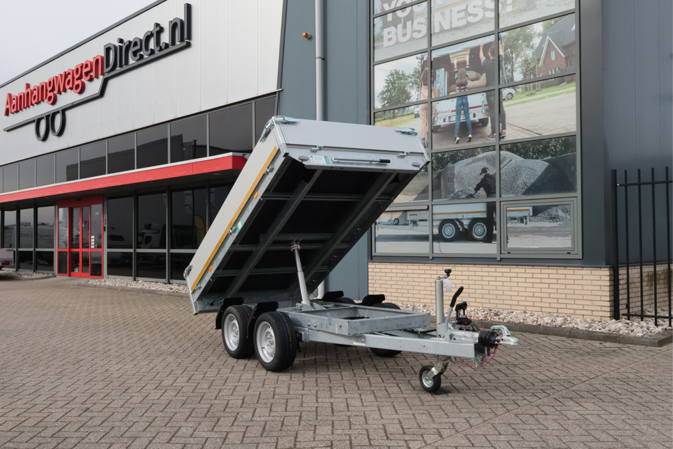 Eduard Geremde Eduard achterwaartse kipper - 256x150 cm - 2000 kg bruto laadvermogen - handpomp - 63 cm laadvloerhoogte