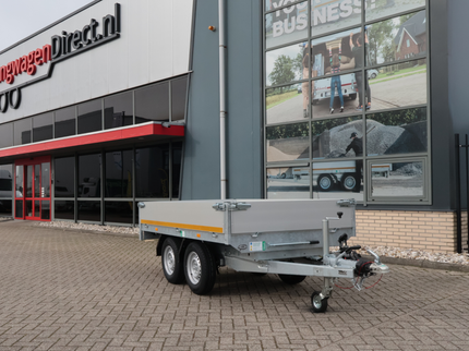 Eduard Geremde Eduard achterwaartse kipper - 256x150 cm - 2700 kg bruto laadvermogen - handpomp - 72 cm laadvloerhoogte - dubbelasser