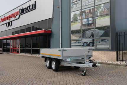 Eduard Geremde Eduard achterwaartse kipper - 256x150 cm - 2700 kg bruto laadvermogen - handpomp - 72 cm laadvloerhoogte - dubbelasser