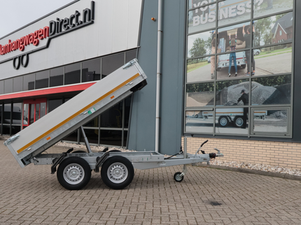 Eduard Geremde Eduard achterwaartse kipper - 256x150 cm - 2700 kg bruto laadvermogen - handpomp - 72 cm laadvloerhoogte - dubbelasser