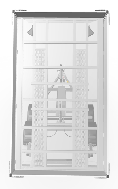 Eduard Geremde Eduard achterwaartse kipper - 310x180 cm - 2000 kg bruto laadvermogen - elektrisch - 63 cm laadvloerhoogte - 30 cm borden - inclusief oprijplaten en steunpoten