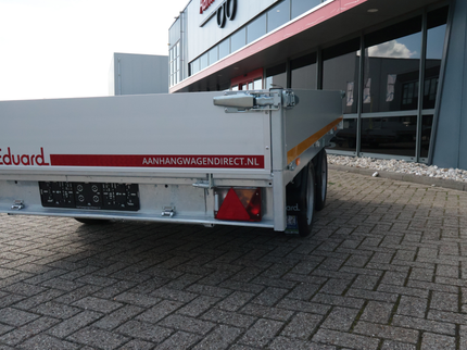 Eduard Geremde Eduard achterwaartse kipper - 310x180 cm - 3000 kg bruto laadvermogen - elektrisch, extern laden - 63 cm laadvloerhoogte - inclusief oprijplaten