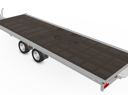 Eduard Geremde Eduard autotransporter - 606x200 cm - 3000 kg bruto laadvermogen - 63 cm laadvloerhoogte - inclusief lier en oprijplaten