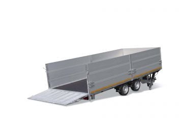 Eduard Geremde Eduard machinetransporter - 406x200 cm - 2700 kg bruto laadvermogen - elektrisch, extern laden - 56 cm laadvloerhoogte - 30 cm borden