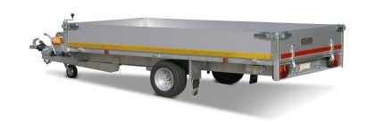 Eduard Geremde Eduard multitransporter - 330x180 cm - 1500 kg bruto laadvermogen - 56 cm laadvloerhoogte - 30 cm borden - inclusief oprijplaten en handlier