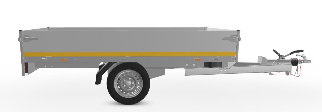 Eduard Geremde Eduard Plateauwagen - 250x145 cm - 1350 kg - 63 cm laadvloerhoogte