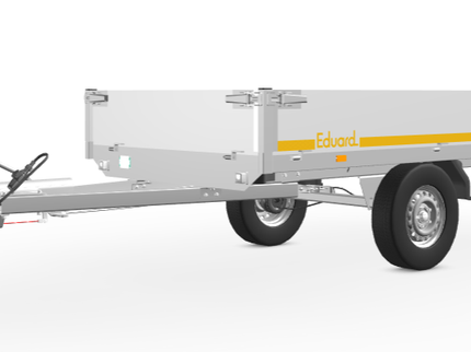 Eduard Geremde Eduard plateauwagen - 256x150 cm - 1000 kg bruto laadvermogen - 72 cm laadvloerhoogte - 30 cm borden